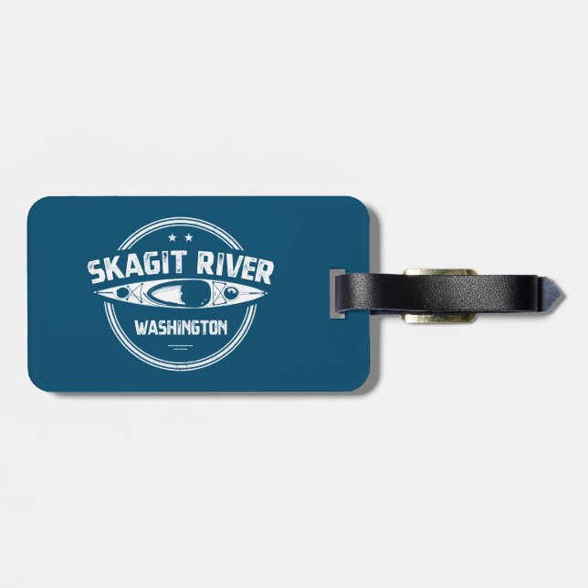Skagit River Washington Kayaking Gepäckanhänger (Rückseite horizontal)