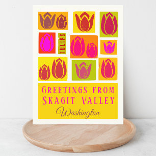 Skagit Valley Landkreis Tulip Washington Postkarte