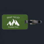 Skagit Valley Provincial Park Gepäckanhänger<br><div class="desc">Der Skagit Valley Provincial Park in British Columbia Kanada wurde von zurückgehenden Gletschern geschnitzt und zeichnet sich durch hervorragende Outdoor-Erholungsmöglichkeiten in einer natürlichen,  wilden Umgebung aus. Die Besucher können Wanderungen auf 50 km Trails,  Flussangeln,  Camping und Picknicken genießen.</div>