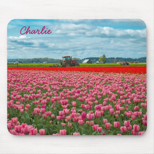 Skagit Valley Tulip Spring Mousepad (Vorne)
