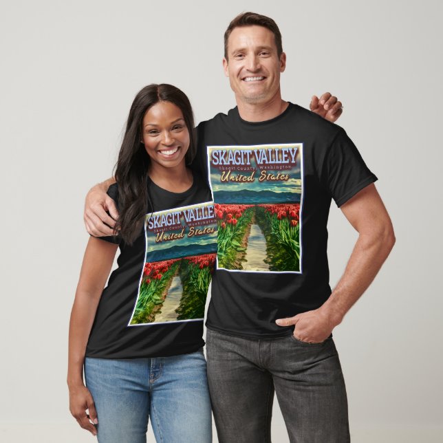 SKAGITALLEY - TULIP FELDER - SKAGIT WASHINGTON T-Shirt (Unisex)