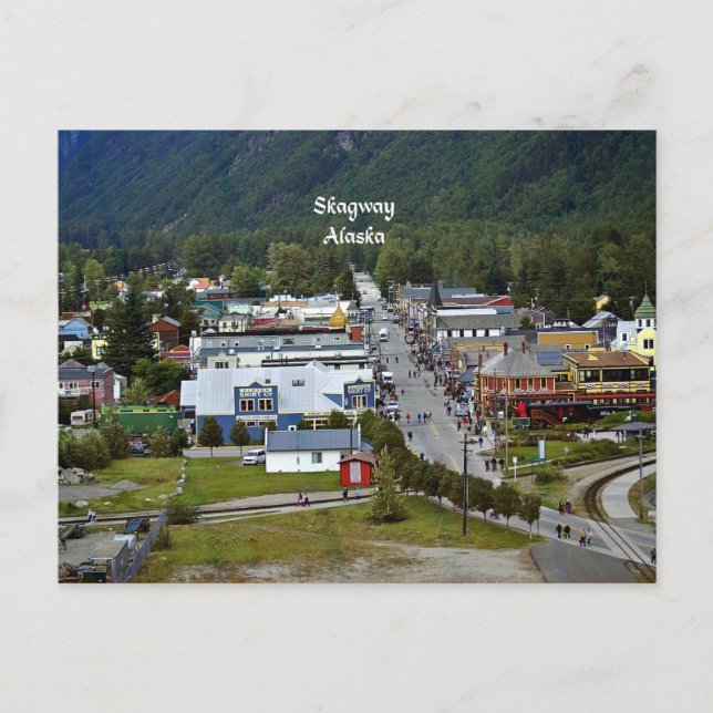 Skagway, Alaska Postkarte (Vorderseite)