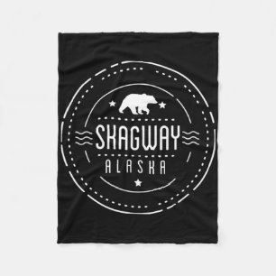 Skagway Alaska-Shirt mit Bär Fleecedecke