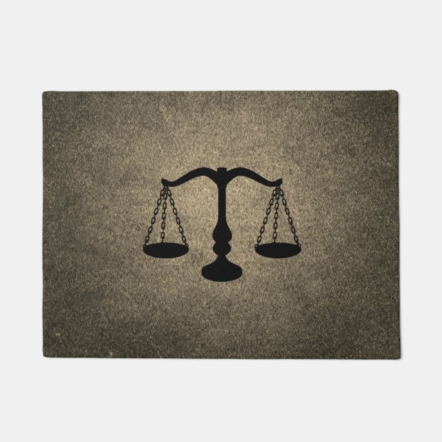 Skala des Justizzeichens Fußmatte (Vorderseite)