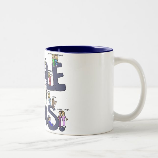Skala-Dies-Tasse Zweifarbige Tasse (Rechts)