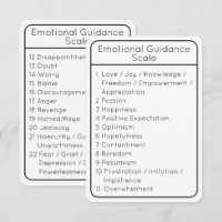 Skala für die emotionale Ausrichtung weiße, zweise