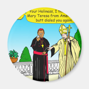 Skala mit 908 Hintern (Anruf) der Papst-Cartoon Magnet