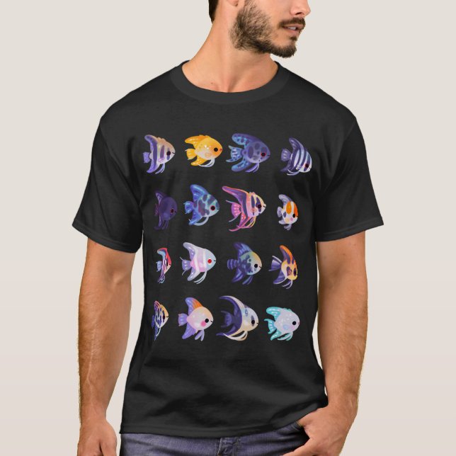 Skalare! (Süßwasser) - kein Text oder hell T-Shirt (Vorderseite)