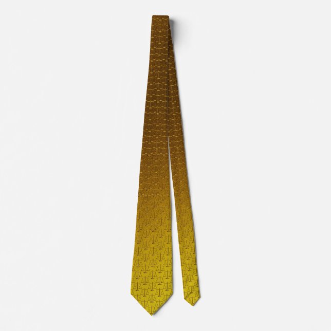 Skalen der goldenen Rechtsanwalt-Geschenke des Krawatte (Vorderseite)