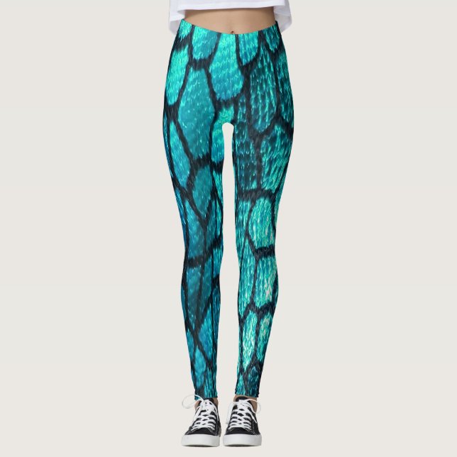 Skalen der Mode-Leggings, in auf den Strand Leggings (Vorderseite)