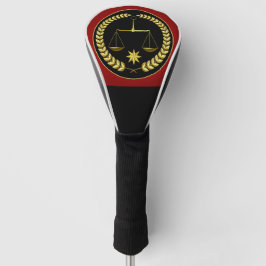 Skalen des Gerechtigkeits-Goldes und des Schwarzen Golf Headcover