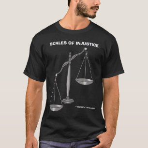 Skalen Gerechtigkeit Ungerechtigkeits-der T-Shirt