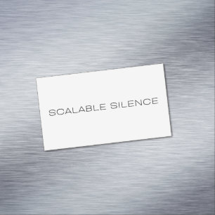Skalierbares Schweigen Minimalist Professional Bus Magnetische Visitenkarte