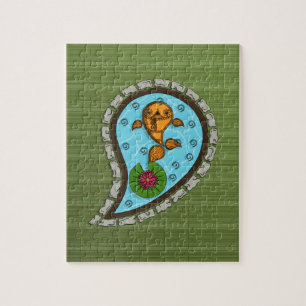 Skaliert das Goldfisch-Puzzle