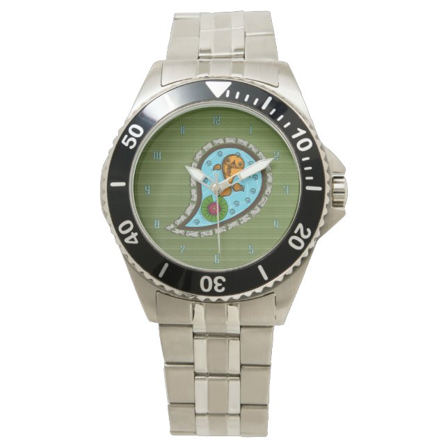 Skaliert die Goldfish-Uhr Armbanduhr (Vorderseite)