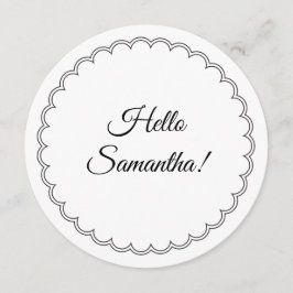 Skalierte Grenze Modernes Rundmenü Menükarte