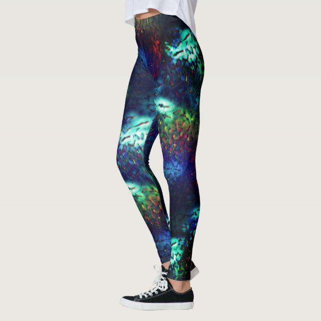 Skalierung auf dunkelblau bis farbig leggings (Links)