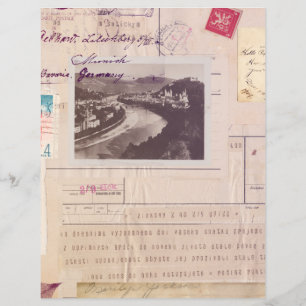 Skalierungspapier des Vintagen Collage Journal