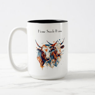 Skandi-Bauernhoftiere, individuell Zweifarbige Tasse