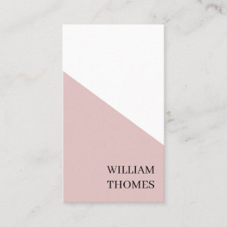 Skandi-Rosa-Korallen-Minimalistischer-Business-Sti Visitenkarte