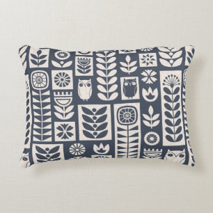 Skandinavian folk art seamless vintage pattern wit dekokissen