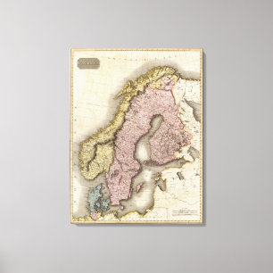 Skandinavien 2 leinwanddruck