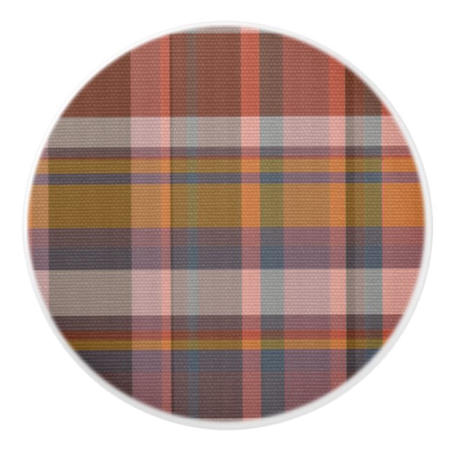 Skandinavien Fashionable Schwarzwald-Clan rote Tex Keramikknauf (Vorderseite)