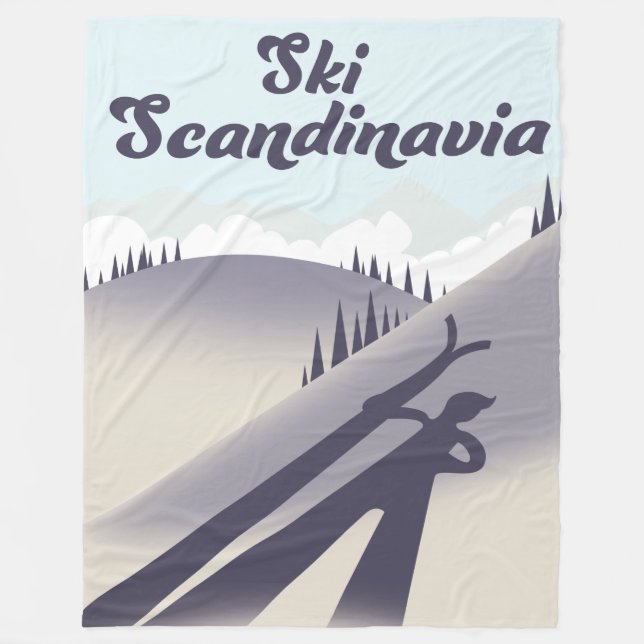 Skandinavien Fleecedecke (Vorderseite)