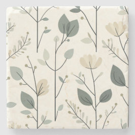 Skandinavien Floral Elegante Stone Untersetzer