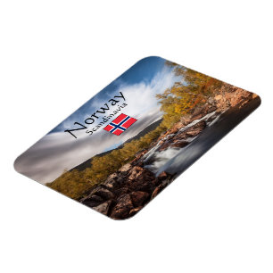 Skandinavien Landschaftliches Foto Magnet