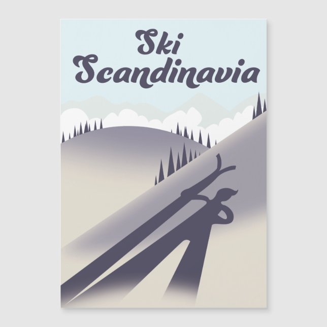Skandinavien Magnetkarte (Vorderseite)