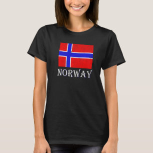 Skandinavien Nordisches Land Norwegische Flagge No T-Shirt