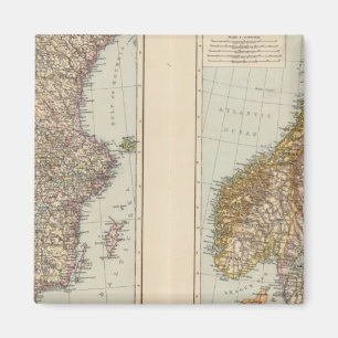 Skandinavien, Norwegen, Schweden Magnet