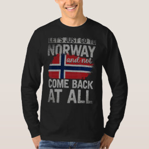 Skandinavien Norwegische Flagge Nordisches Land No T-Shirt