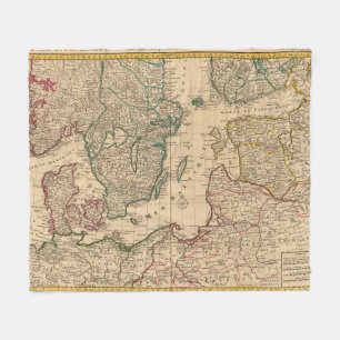 Skandinavien, Ostsee, Schweden, Dänemark Fleecedecke