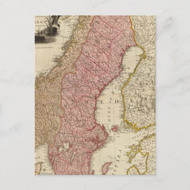 Skandinavien Postkarte (Vorderseite)