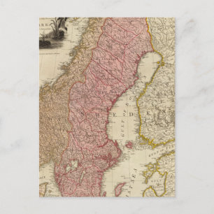 Skandinavien Postkarte