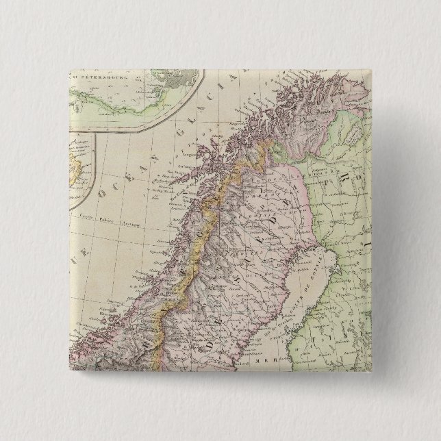 Skandinavien, Schweden Button (Vorderseite)