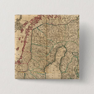 Skandinavien, Schweden, Dänemark 2 Button