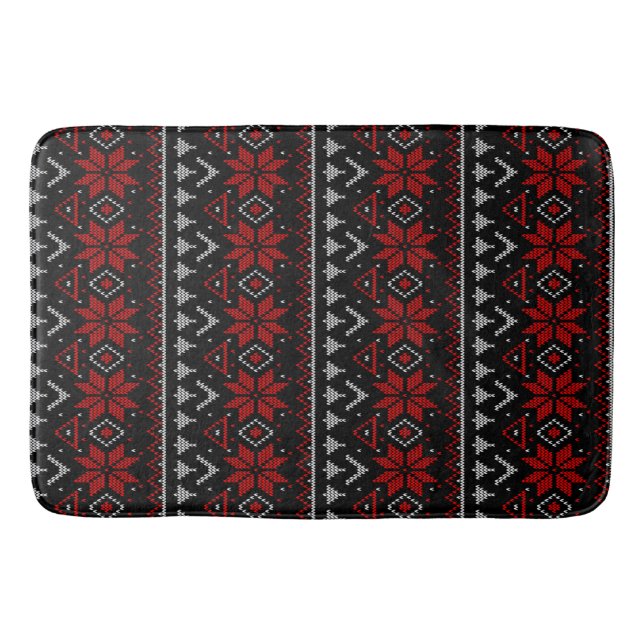 Skandinavien, Stricken Badematte (Vorderseite)