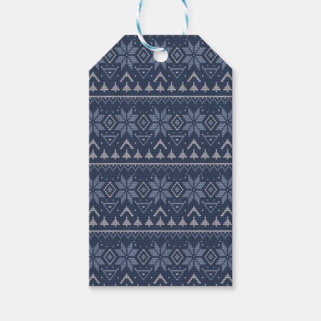 Skandinavien, Stricken Geschenkanhänger (Vorderseite)