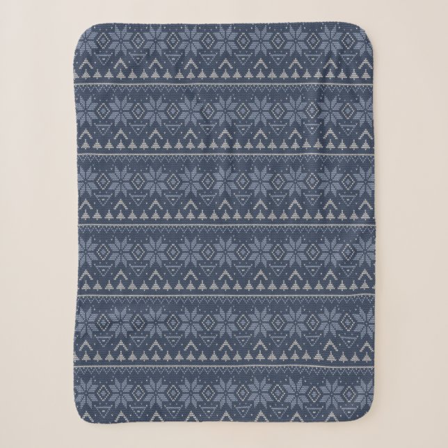 Skandinavien, Stricken Sherpadecke (Vorderseite)