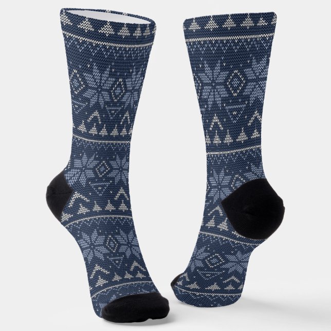Skandinavien, Stricken Socken (Gewinkelt)