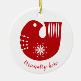 Skandinavienvogel  keramik ornament