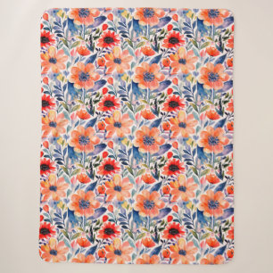 Skandinavier Blumensherpa Blanket Sherpadecke