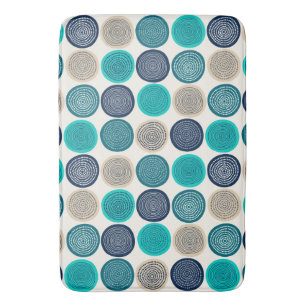 Skandinavier Circle Dots Mandala Muster 1 Badematte