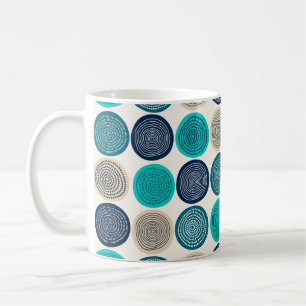 Skandinavier Circle Dots Mandala Muster 1 Kaffeetasse