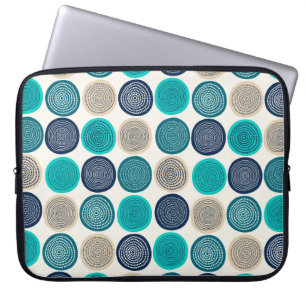 Skandinavier Circle Dots Mandala Muster 1 Laptopschutzhülle
