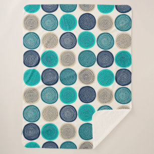 Skandinavier Circle Dots Mandala Muster 1 Sherpadecke
