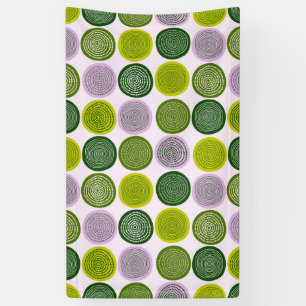 Skandinavier Circle Dots Mandala Muster 2 Banner